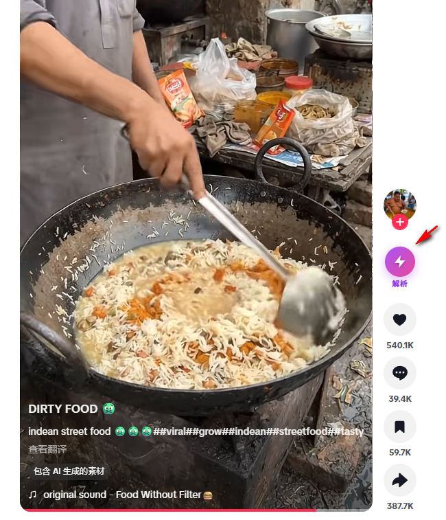 TikTok 无水印视频解析效果